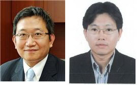 유종연(왼쪽) TY 홀딩스 신임 대표이사, 황선호(오른쪽) 경영관리실장. <태영그룹 제공>